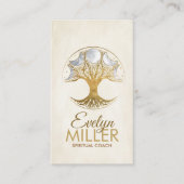 生命の木 – 月 – 金ゴールドと真珠 名刺 (正面)