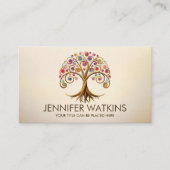 生命の木 – 渦巻き旋回 名刺 (正面)