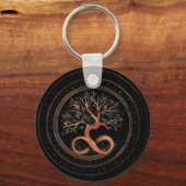 生命の木 – 無限スパイラル キーホルダー (正面)