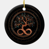 生命の木 – 無限スパイラル セラミックオーナメント (裏面)