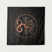 生命の木-無限緩和曲線 タペストリー (正面(横))