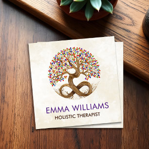生命の木 – 無限 – 虹/チャクラ離れSq スクエア名刺