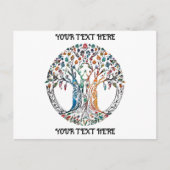 生命の木 生動的な色彩 ポストカード (正面)