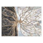 生命の木-真珠、金ゴールド、黒大理石 テーブルクロス (正面(横))