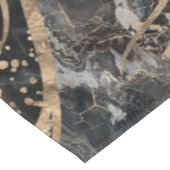 生命の木-真珠、金ゴールド、黒大理石 テーブルクロス (アングル)