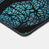 生命の木 – 神秘的な森モザイク デスクマット (コーナー)