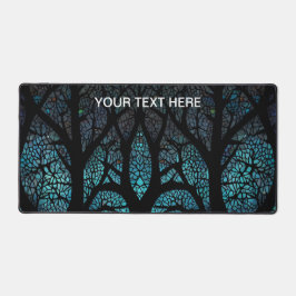 生命の木 – 神秘的な森モザイク デスクマット