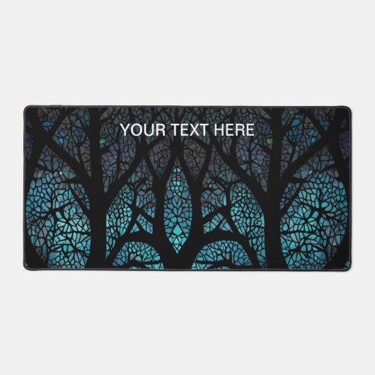 生命の木 – 神秘的な森モザイク デスクマット (正面)