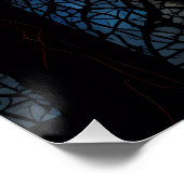 生命の木 – 神秘的な森モザイク ポスター (コーナー)