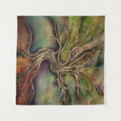 生命の木-秋影 タペストリー (正面(横))