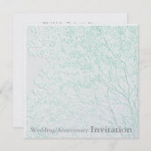 生命の木/結婚記念日招待状(詳細は後日) 招待状 (正面/裏面)