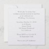 生命の木/結婚記念日招待状(詳細は後日) 招待状 (裏面)