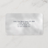 生命の木 – 緑のモザイクの円 名刺 (裏面)