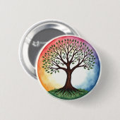 生命の木 缶バッジ (正面&裏面)
