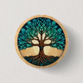 生命の木 缶バッジ (正面)