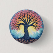 生命の木 缶バッジ (正面)