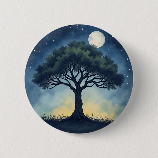 生命の木 缶バッジ (正面)