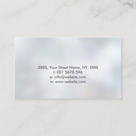 生命の木 – 蝶カラフル類 名刺 (裏面)