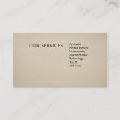 生命の木 – 進化DNA 名刺 (裏面)