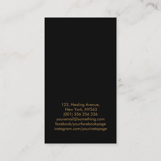 生命の木 – 進化DNA 名刺 (裏面)