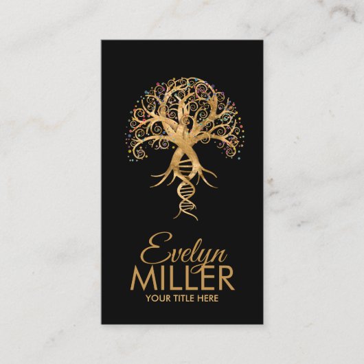 生命の木 – 進化DNA 名刺 (正面)