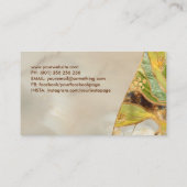 生命の木 – 鉱物と大理石の質感 名刺 (裏面)