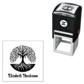 生命の木 #3（オプションで名前を入れる） セルフインキングスタンプ (インサイチュ)