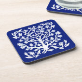生命の木#4白とコバルトブルー コースター (左側)