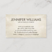 生命の木 – Yggdrasil – レインボー葉 名刺 (裏面)