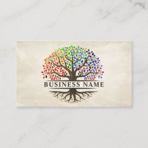 生命の木 – Yggdrasil – レインボー葉 名刺