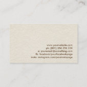 生命の木 – Yggdrasil – レインボー葉 名刺 (裏面)