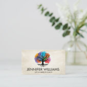 生命の木 – Yggdrasil – 水色インク 名刺 (スタンド正面)