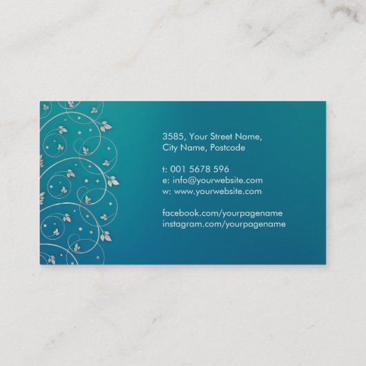 生命の木 – Yggdrasil – 真珠の母 名刺 (裏面)