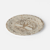 生命の木 – Yggdrasil Runic Pattern ペーパープレート (アングル)