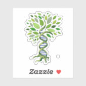 生命の木DNA遺伝学生物環境 シール (シート)