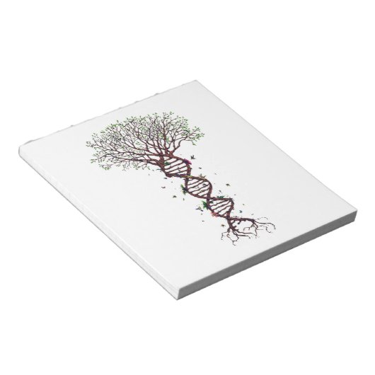 生命の木DNA遺伝学生物環境 ノートパッド (アングル)