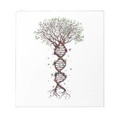 生命の木DNA遺伝学生物環境 ノートパッド (正面)