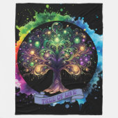 生命の木v2 フリースブランケット (正面)