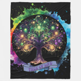 生命の木v2 フリースブランケット