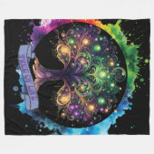 生命の木v2 フリースブランケット (正面(横))