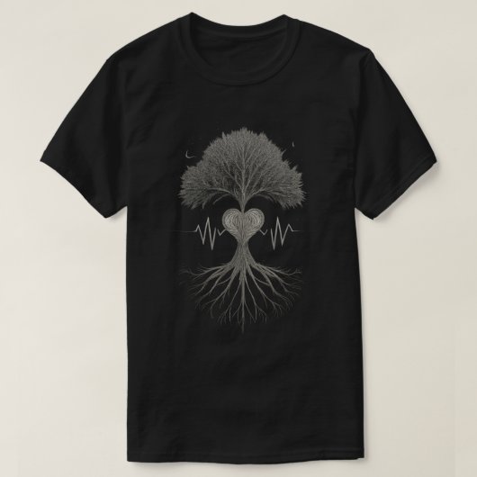 生命の根源: 自然の鼓動 Tシャツ (デザイン正面)