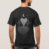 生命の根源: 自然の鼓動 Tシャツ (裏面)