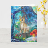 生命の森林、ティムのライオンカード カード (黄色い花)