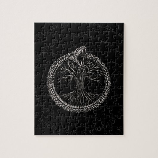 生命の樹とのOuroboros ジグソーパズル (縦)