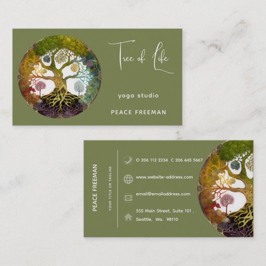 生命の樹の季節 名刺 (正面/裏面)