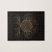 生命の樹の生命の花 ジグソーパズル (横)