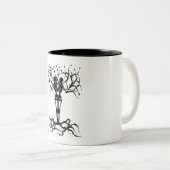 生命の樹は一緒に襲います ツートーンマグカップ (正面右)