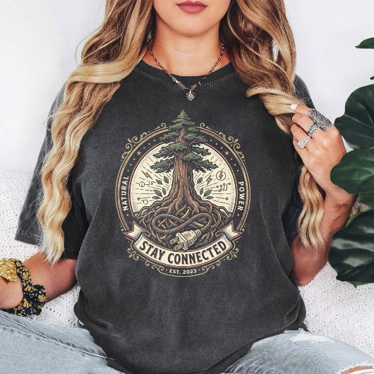 生命の樹エンブレム ナチュラルパワー Tシャツ