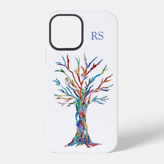 生命の樹モノグラム iPhoneケース (裏面)