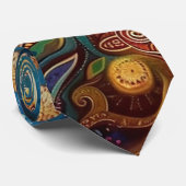 生命の樹柄 ネクタイ (ロール)